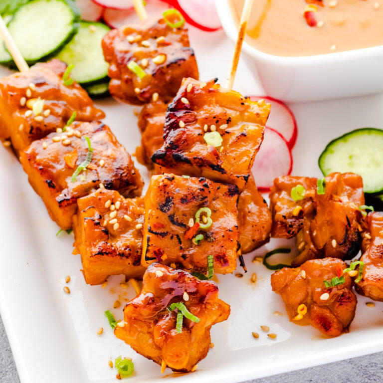 Tempeh Satay with Peanut Sauce Recipe Veganese Tokyo