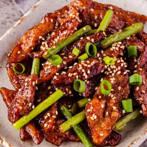 Vegan Mongolian Beef - Simple Recipe - Veganese Tokyo