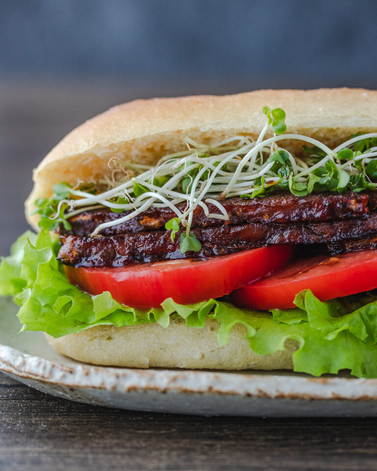 How to make Vegan BLT with Tempeh Bacon Veganese Tokyo