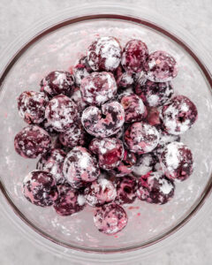 an image of cherries coated in cornstarch