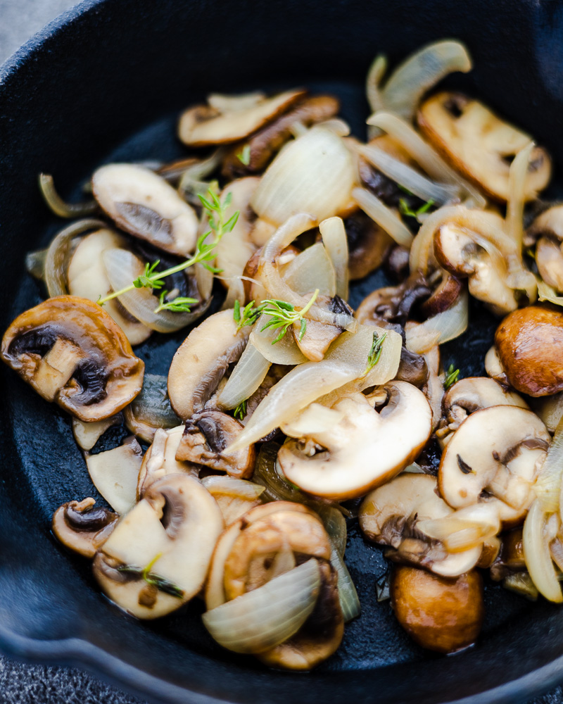 an image of sautéed mushrooms and shallots