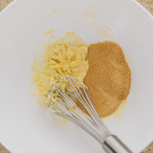 an image of butter and maple sugar creamed in a bowl