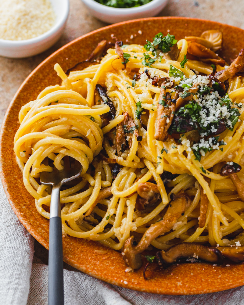 an image of miso garlic pasta