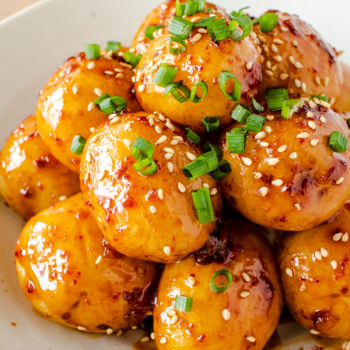 an image of Korean braised potatoes