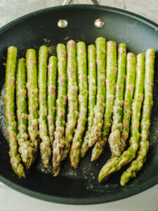 an image of asparagus in a frying pan